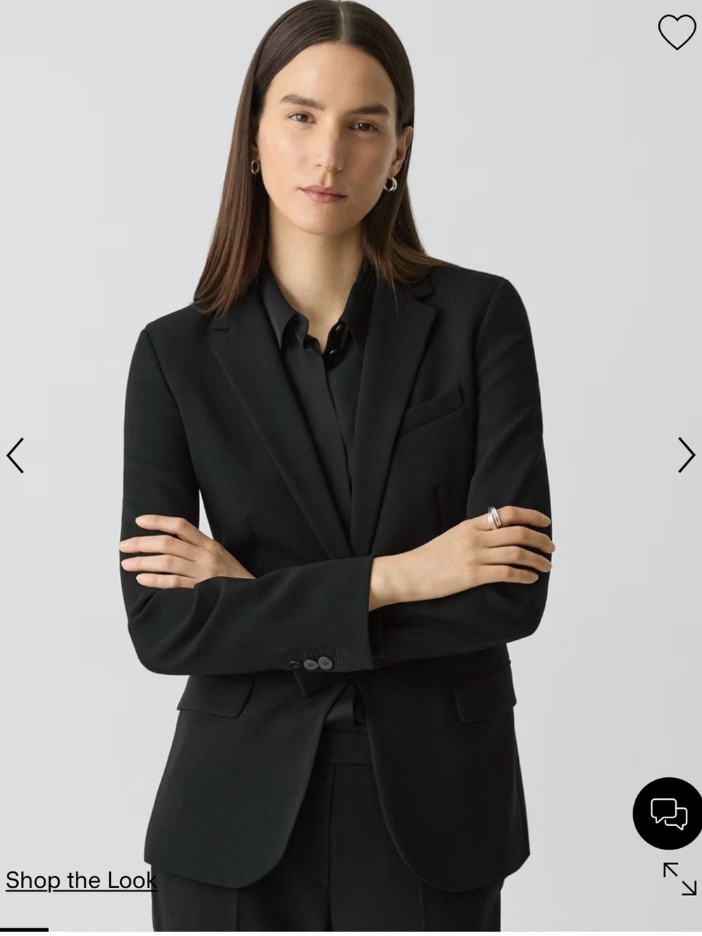 Theory Staple Blazer in Admiral Crepe